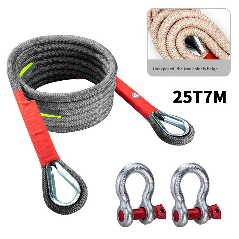 Heavy-Duty Car Tow Rope for Off-Road & Rescue | 18T / 25T / 35T Strong Traction