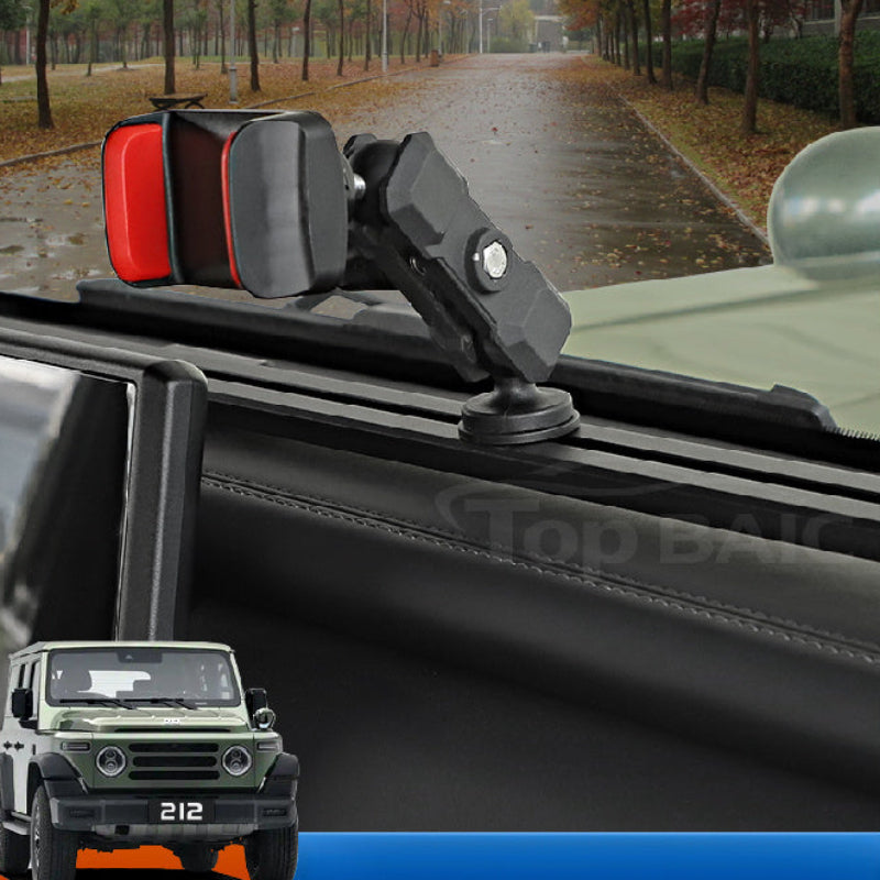 Sliding Rail Phone Holder Central Console Mount For BAW 212
