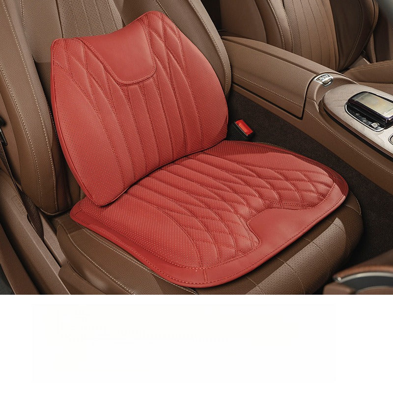 Premium Nappa Leather Seat Cushion & Backrest Set