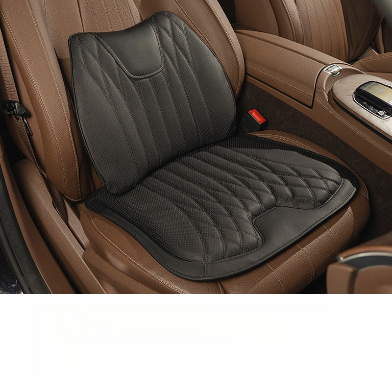 Premium Nappa Leather Seat Cushion & Backrest Set