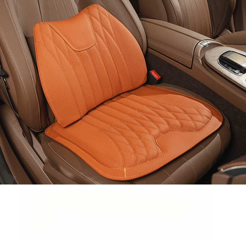 Premium Nappa Leather Seat Cushion & Backrest Set