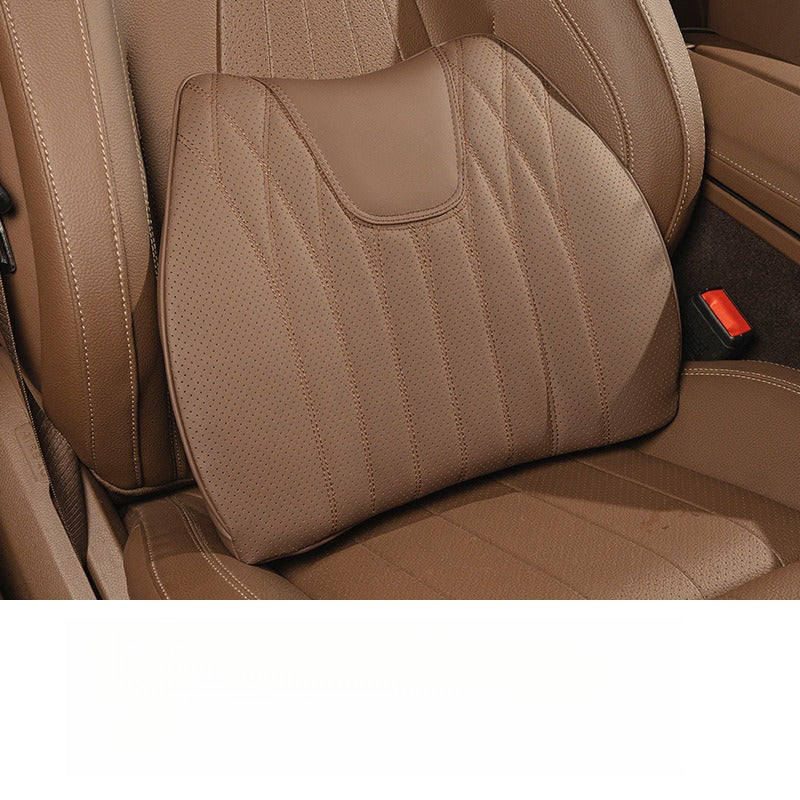 Premium Nappa Leather Seat Cushion & Backrest Set