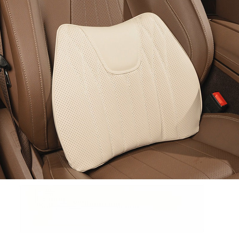 Premium Nappa Leather Seat Cushion & Backrest Set