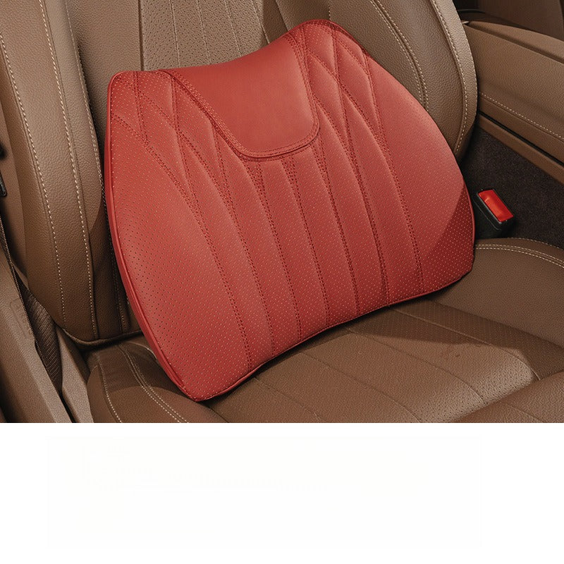 Premium Nappa Leather Seat Cushion & Backrest Set