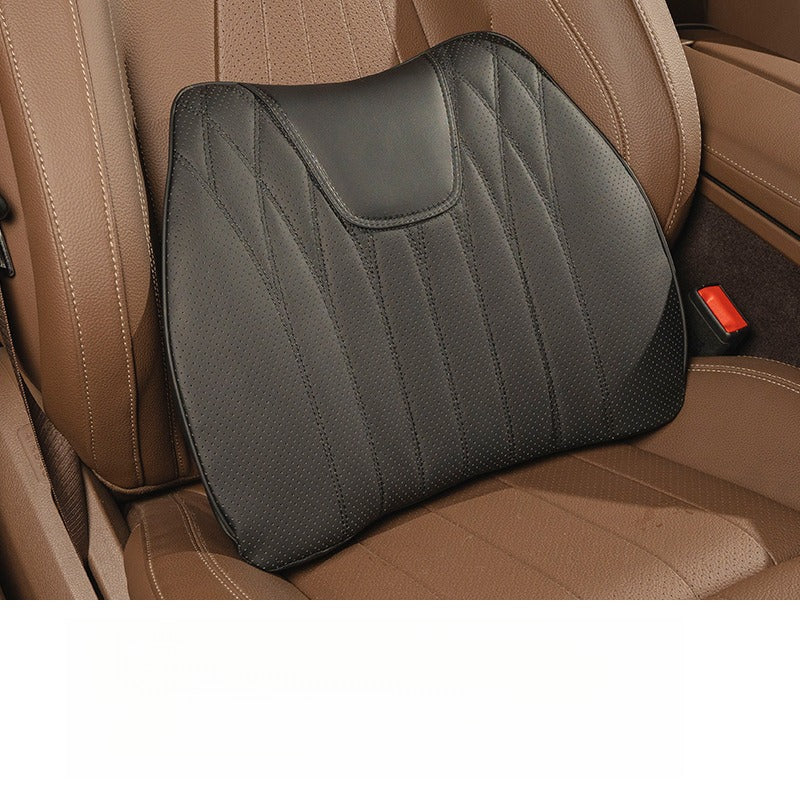 Premium Nappa Leather Seat Cushion & Backrest Set