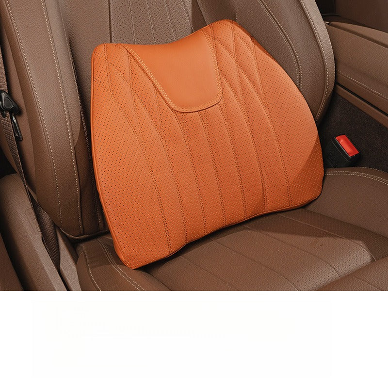 Premium Nappa Leather Seat Cushion & Backrest Set