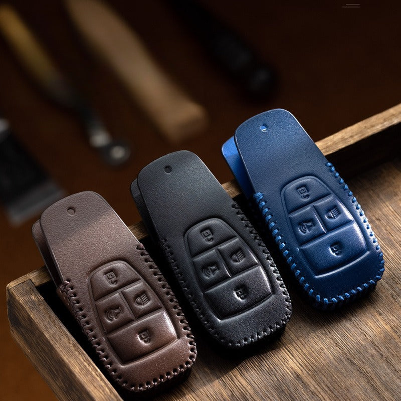 Handmade Genuine Leather Key Case for BAIC BJ30 / BJ40 / BJ60