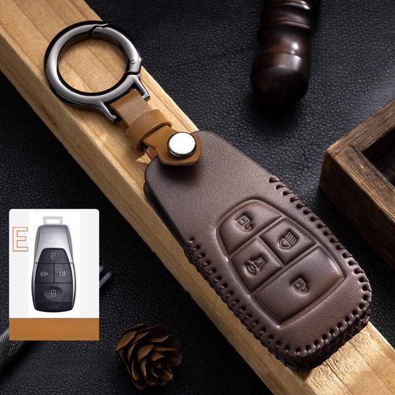 Handmade Genuine Leather Key Case for BAIC BJ30 / BJ40 / BJ60