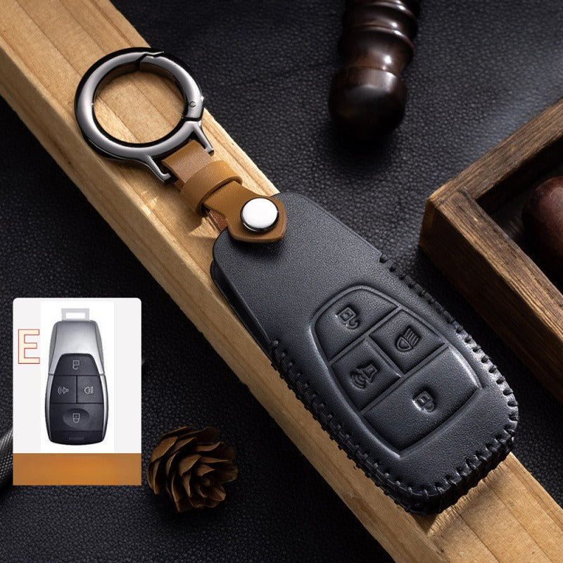 Handmade Genuine Leather Key Case for BAIC BJ30 / BJ40 / BJ60