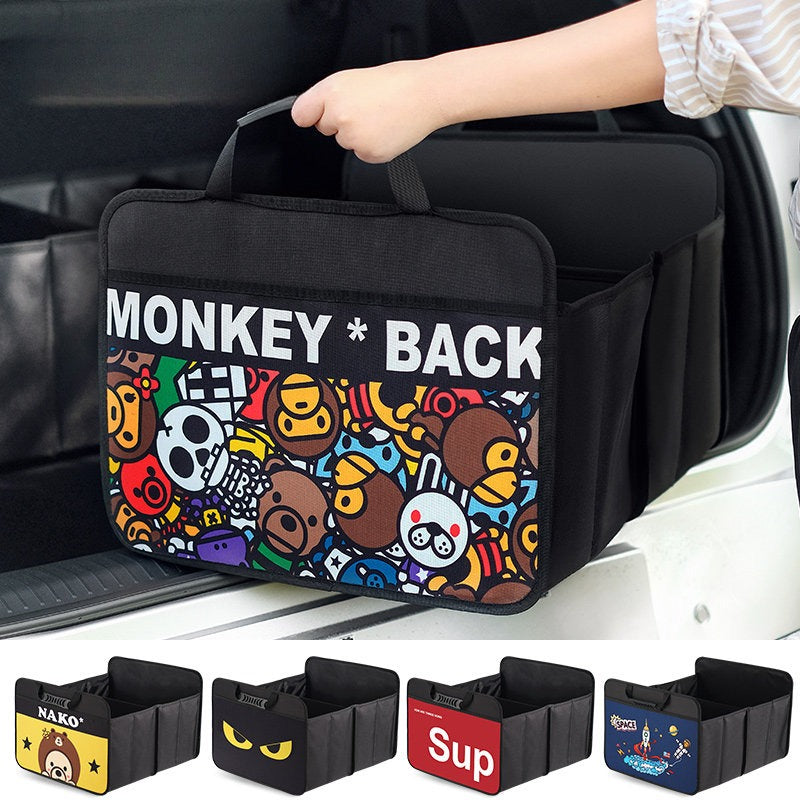 Graffiti Foldable Car Trunk Organizer Bag