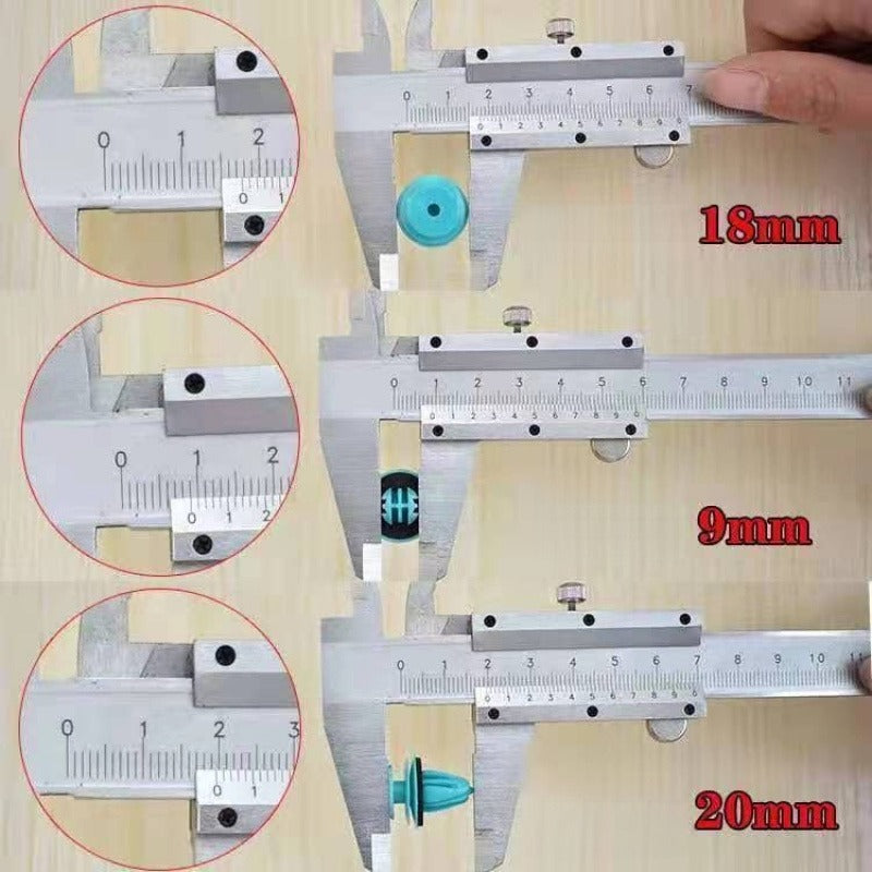 Universal Reinforced Door Panel Clips with Soundproof Cushion Pads