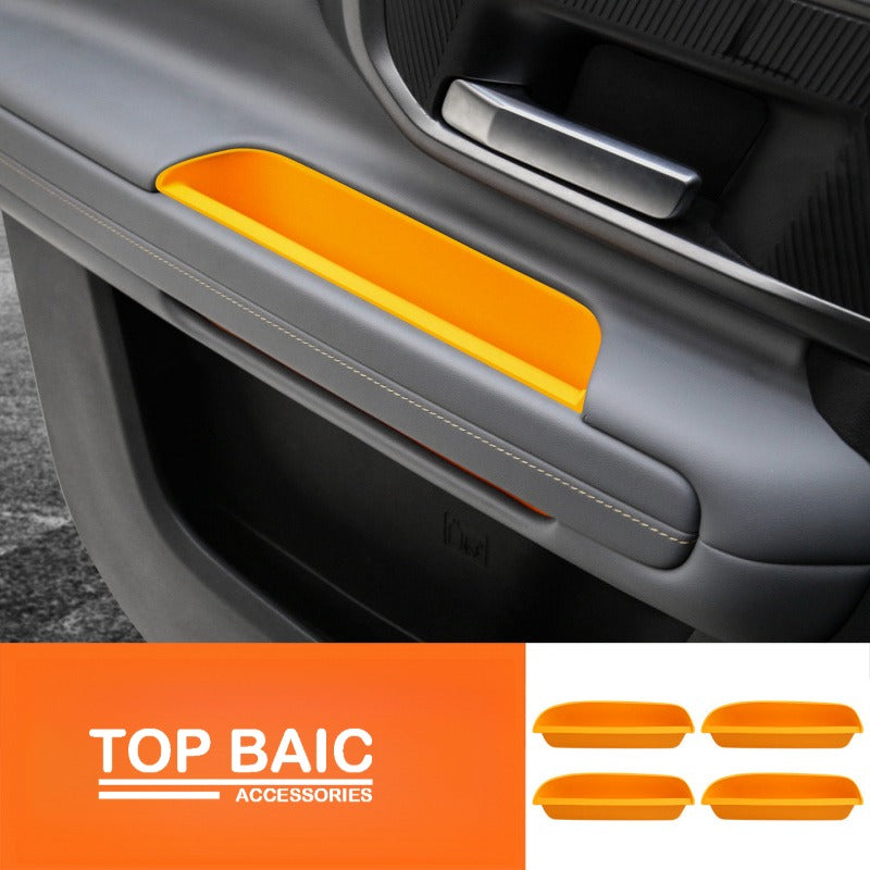 Rear silicone storage box and door handle organizer for BJ40e