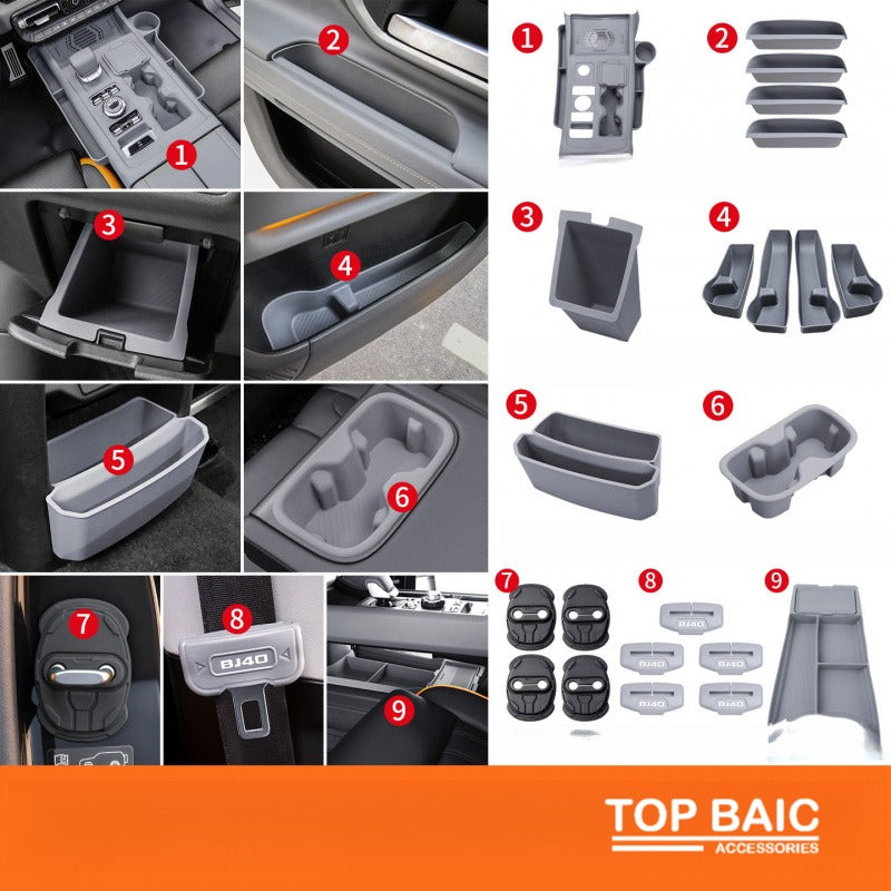 Full silicone storage organizer set for BJ40e