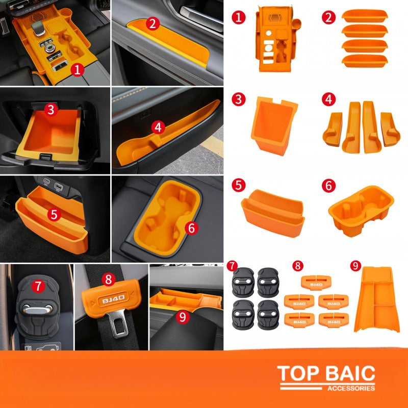 Full silicone storage organizer set for BJ40e