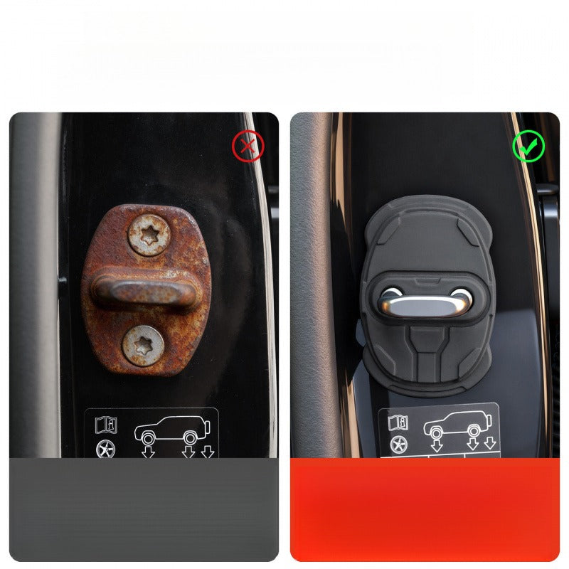 Silicone door lock protective covers for BJ40e
