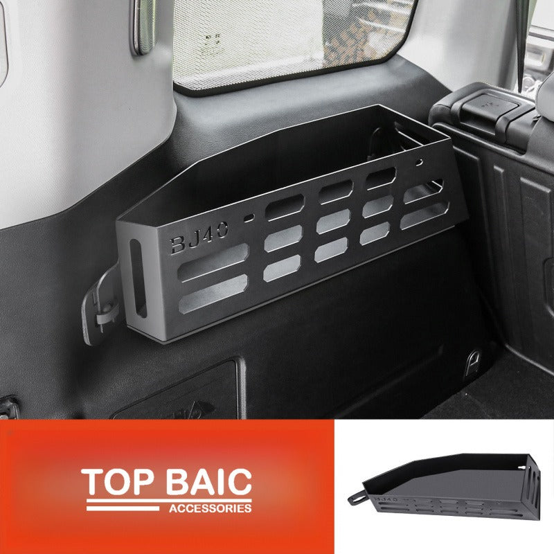 Tailgate folding table and storage rack for BJ40e