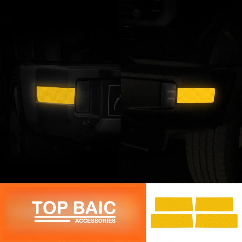 Custom-fit reflective warning stickers for BJ40e