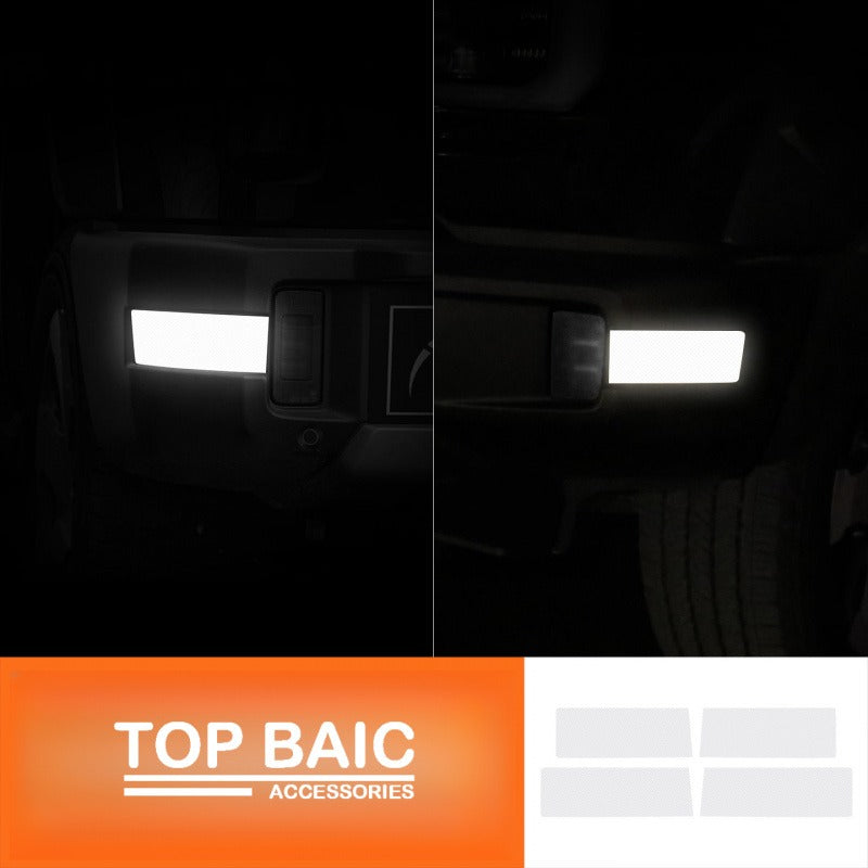 Custom-fit reflective warning stickers for BJ40e