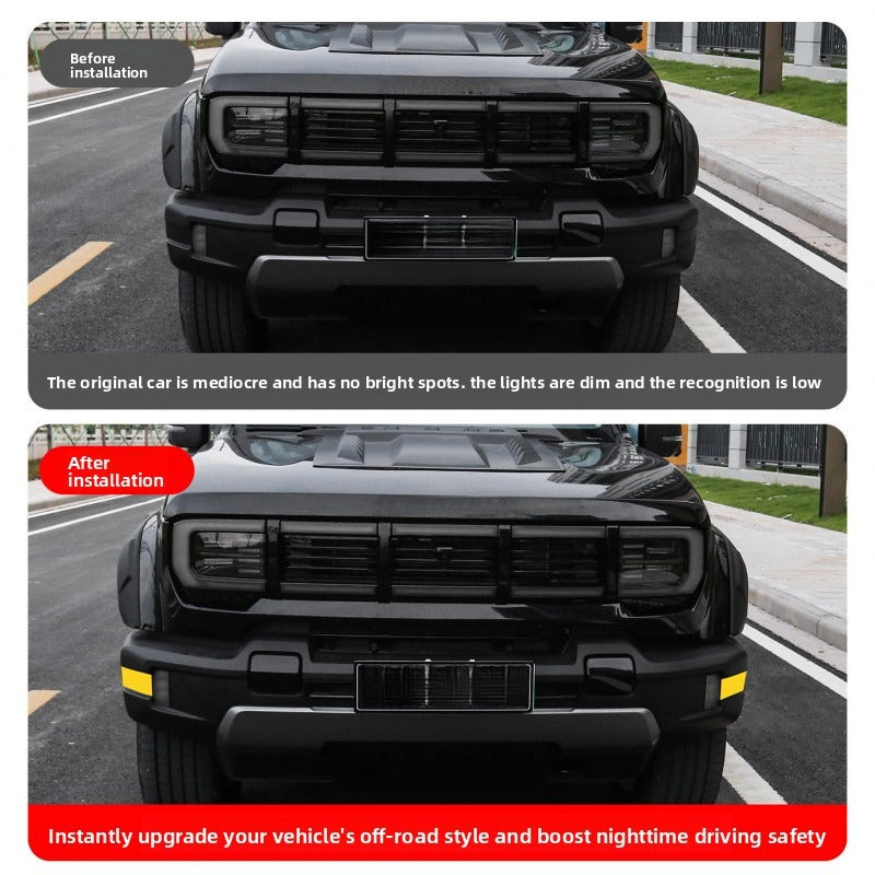 Custom-fit reflective warning stickers for BJ40e