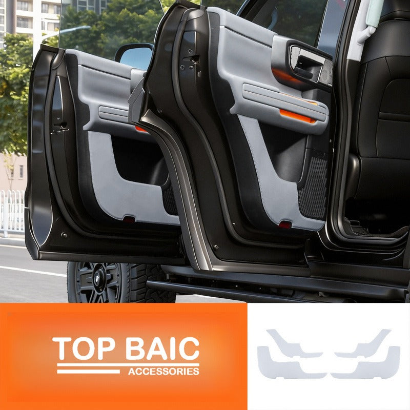 Leather door kick protection pads for BJ40e