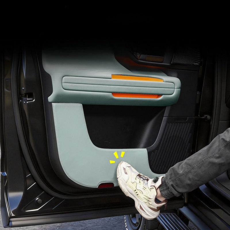Leather door kick protection pads for BJ40e