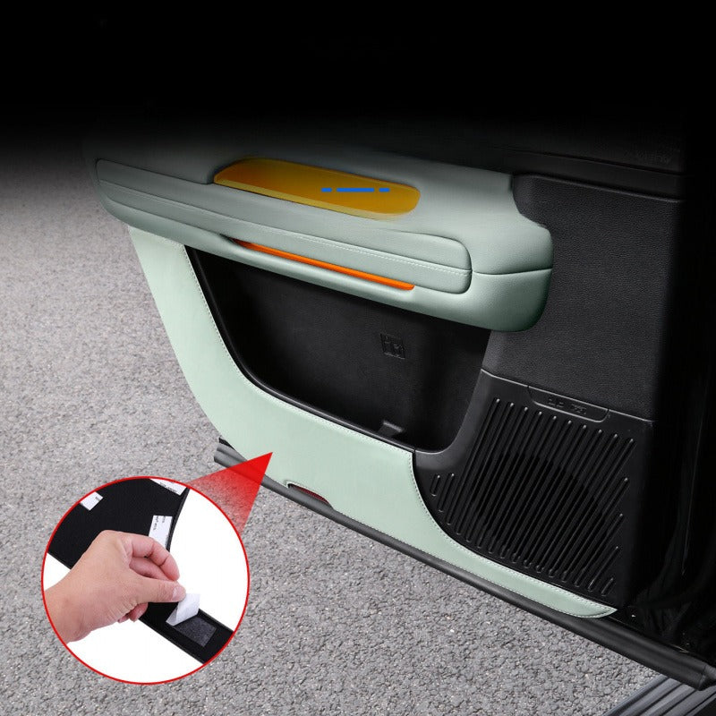 Leather door kick protection pads for BJ40e