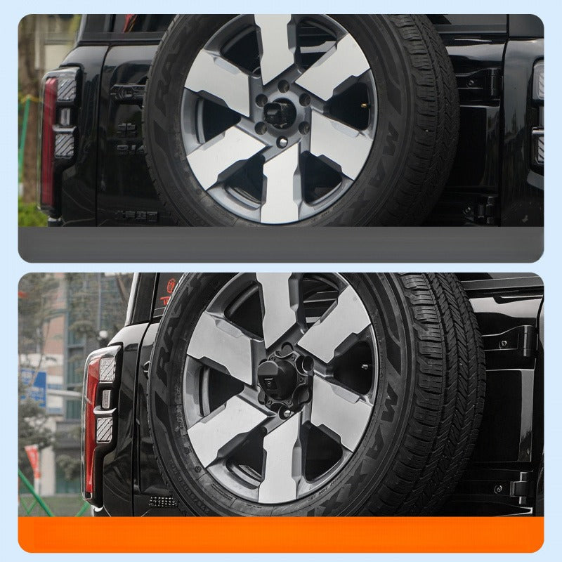 Spare tire wheel camera protective cover for BJ40e