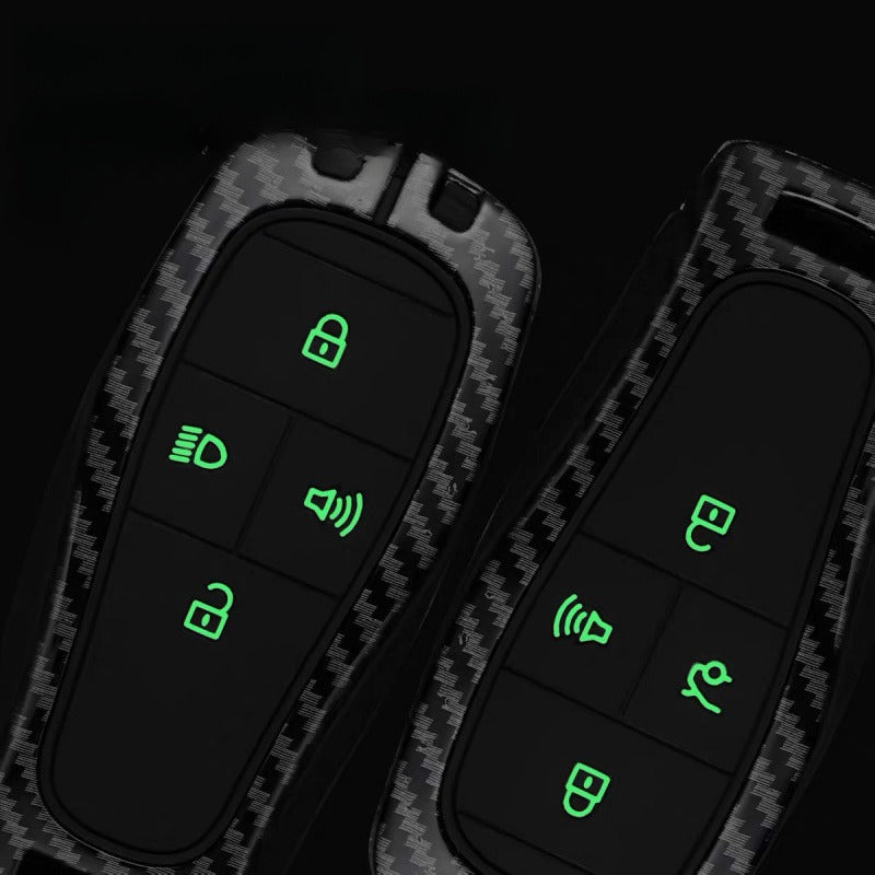 Carbon Fiber Silicone Metal Key Cover for BJ30 / BJ40 / BJ60