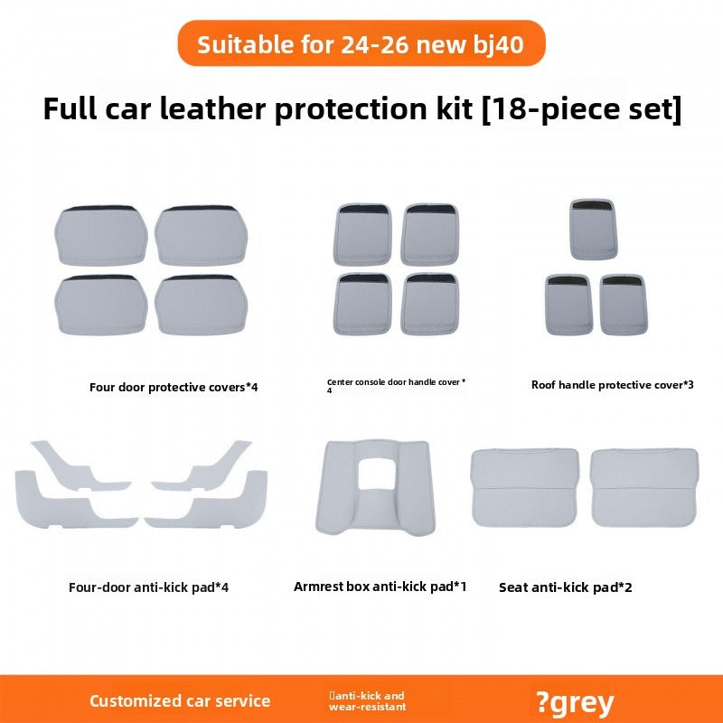 Seat Back Kick Protection Storage Pad For BJ40e