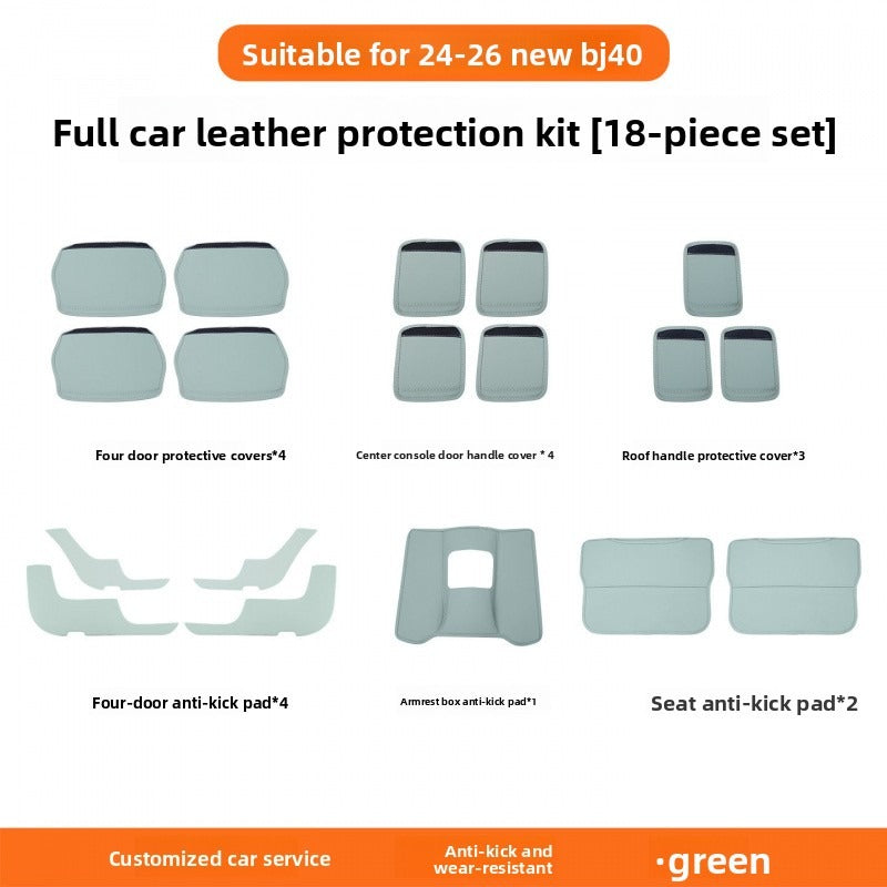 Seat Back Kick Protection Storage Pad For BJ40e