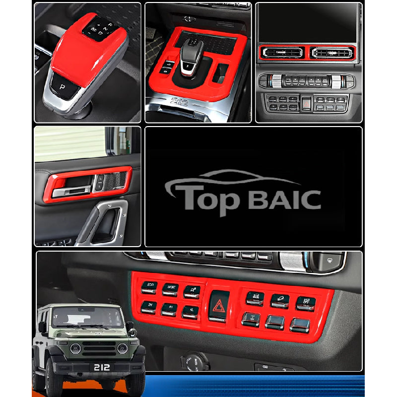 Gear Shift Red Trim Central Console Upgrade For BAW 212