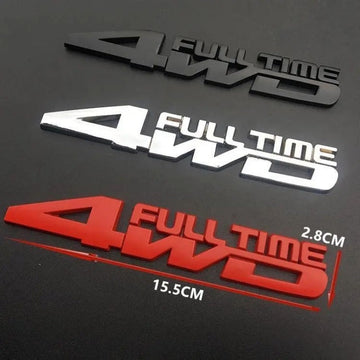 4WD Metal Rear Body Badge Emblem – Universal Car Tail Sticker