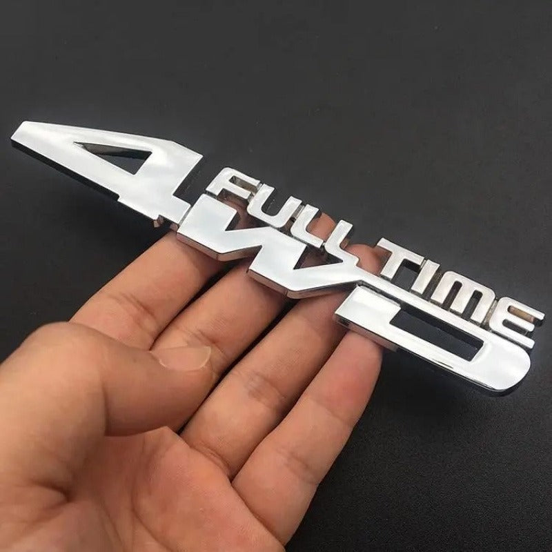 4WD Metal Rear Body Badge Emblem – Universal Car Tail Sticker