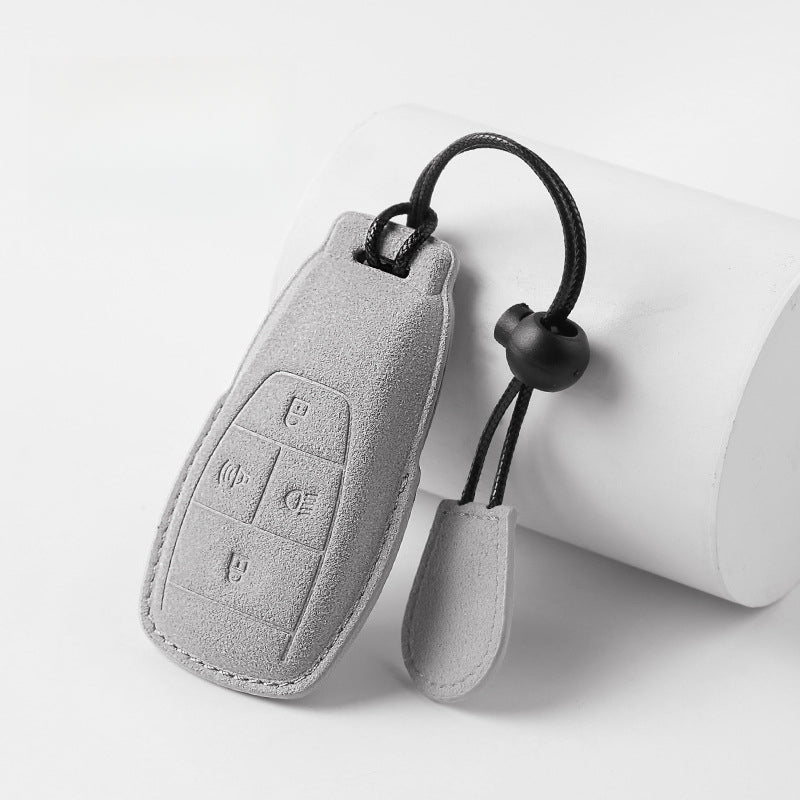 Suede Key Cover Universal Protective Key Case For BAIC BJ