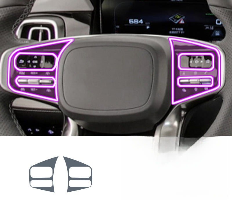 TPU Protective Film Gear Screen & Dashboard For BAIC BJ60