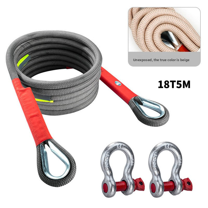 Heavy-Duty Car Tow Rope for Off-Road & Rescue | 18T / 25T / 35T Strong Traction