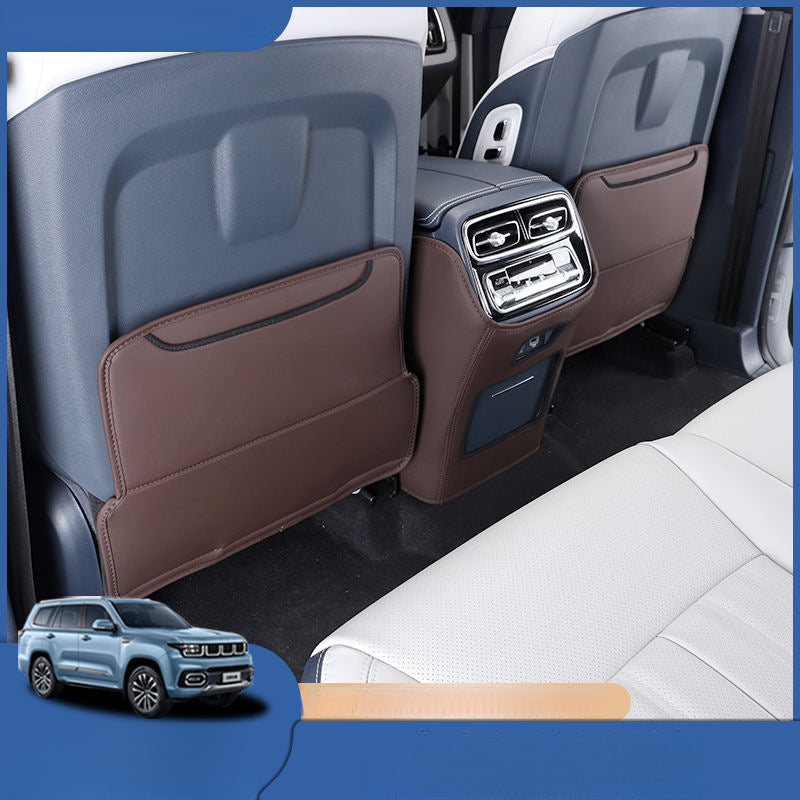 Seat Back Anti-Kick Mats Rear Armrest Protectors For BAIC BJ60