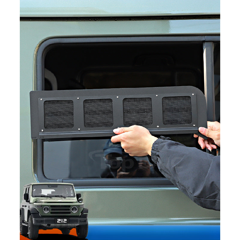 Rear Window Louver Rain Guards Vent Protection For BAW 212