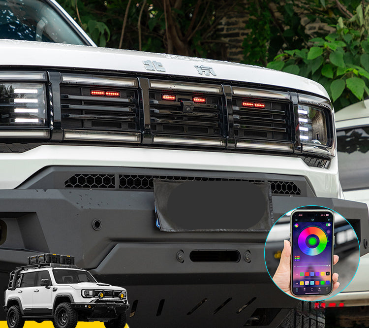 LED Grille Yellow Lights For BAIC BJ40E