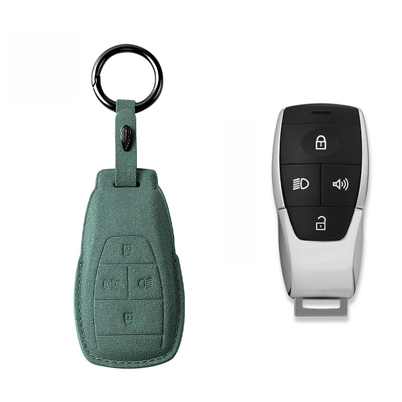 Suede Key Cover Universal Protective Key Case For BAIC BJ