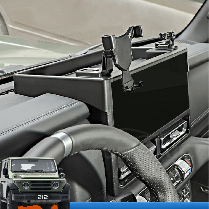 Car Phone Mount with Camera Mount & Storage Box for BAW 212
