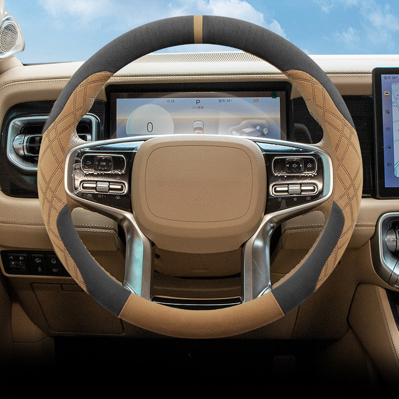 Winter Suede Steering Wheel Cover For BAIC BJ60
