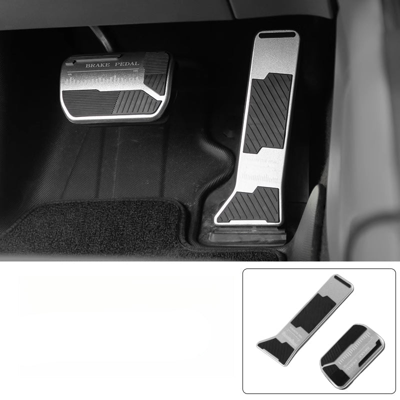 BAIC BJ40E Stainless Steel Brake & Accelerator Pedal Covers – Non-Slip Upgrade