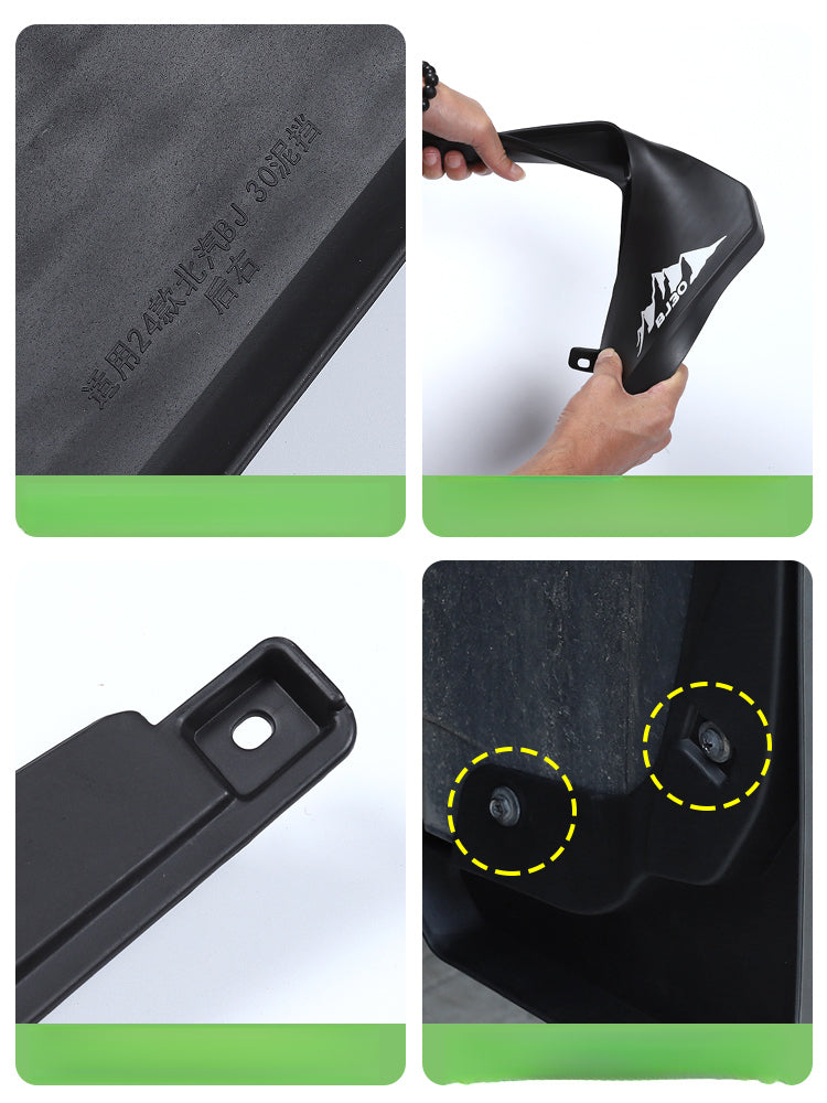 Mud Flaps – Wheel Fender Protective Kit For BAIC BJ30