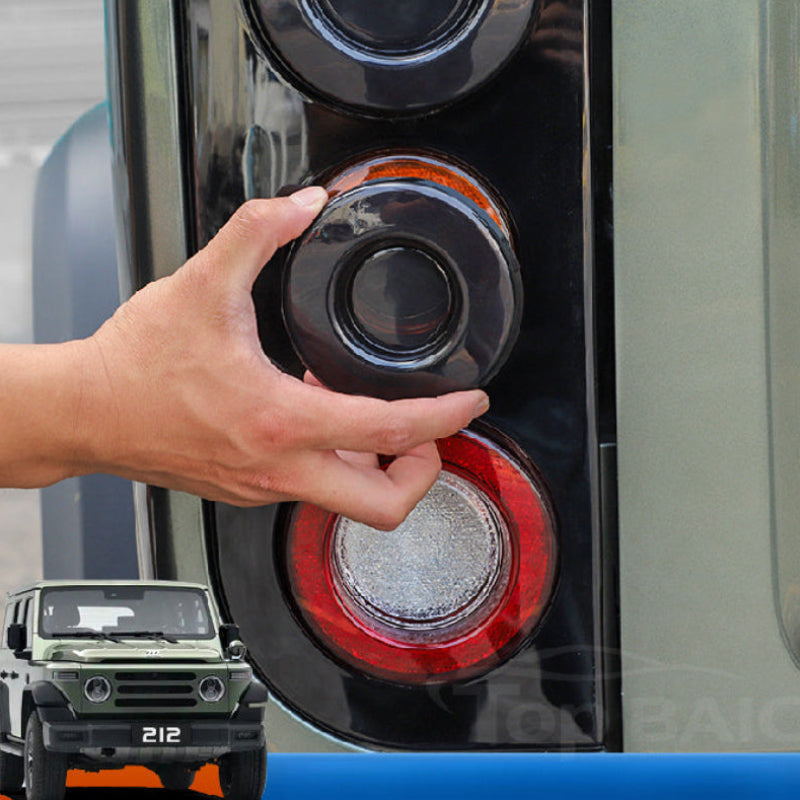 Black Warrior Headlight Covers Smoked Protective Trim For BAW 212