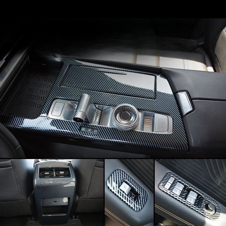 Carbon Fiber Style Interior Trim Cover for BAIC BJ30