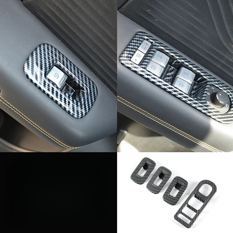 Carbon Fiber Style Interior Trim Cover for BAIC BJ30