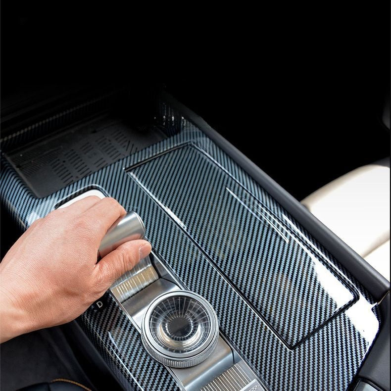 Carbon Fiber Style Interior Trim Cover for BAIC BJ30