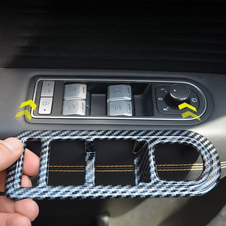 Carbon Fiber Style Interior Trim Cover for BAIC BJ30