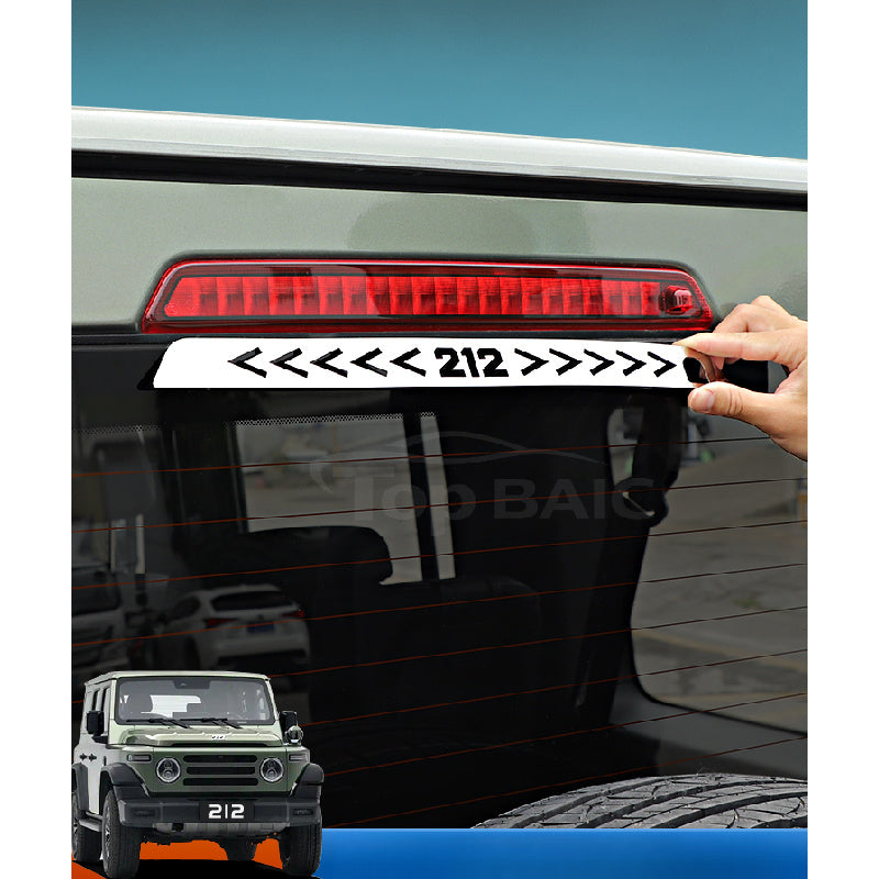 High-Mount Brake Light Cover Stainless Steel Trim for BAW 212